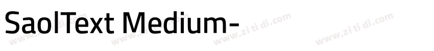 SaolText Medium字体转换